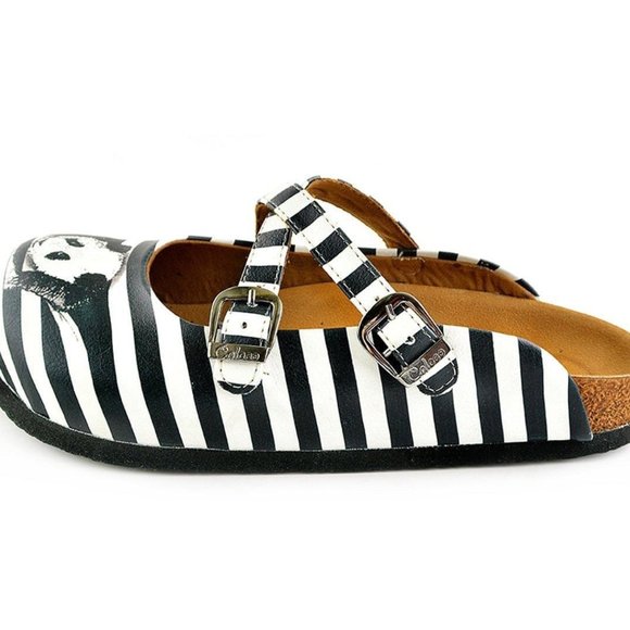 Goby Shoes - Black & White Panda Clogs - Picture 4 of 6